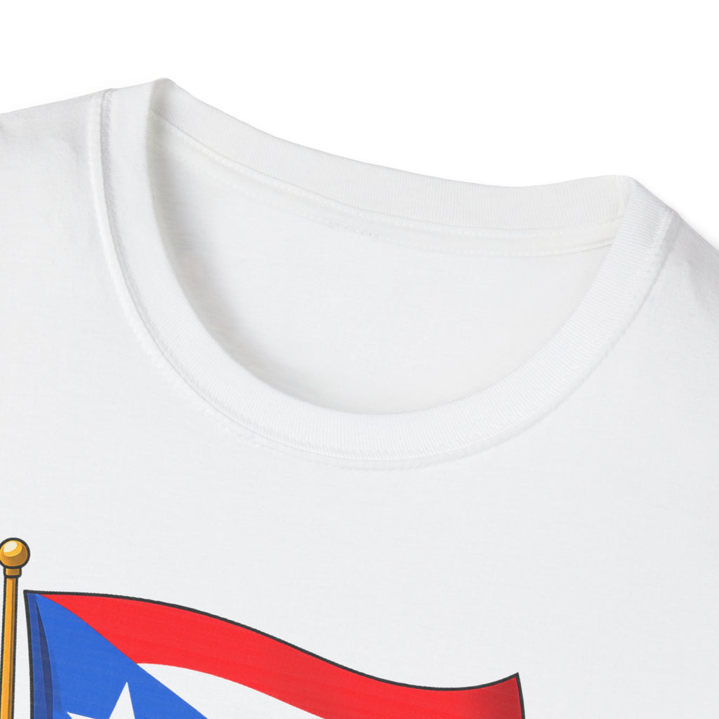 Puerto Rico Flag T-Shirt with Family Illustration