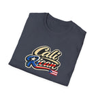 Cali Rican T-Shirt — Retro Puerto Rico Flag Script Tee
