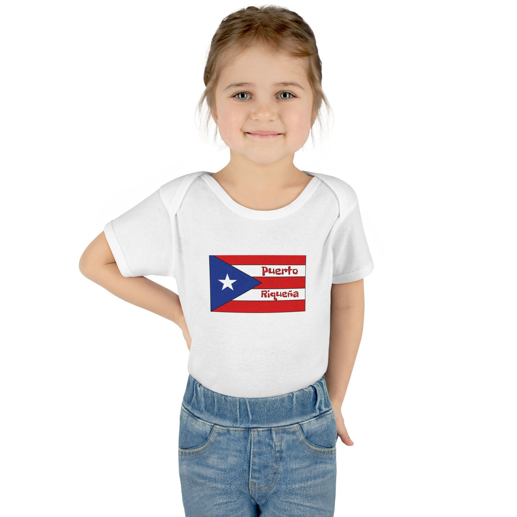 Infant Bodysuit - Puerto Rican Flag "Puerto Riqueña" Baby Onesie