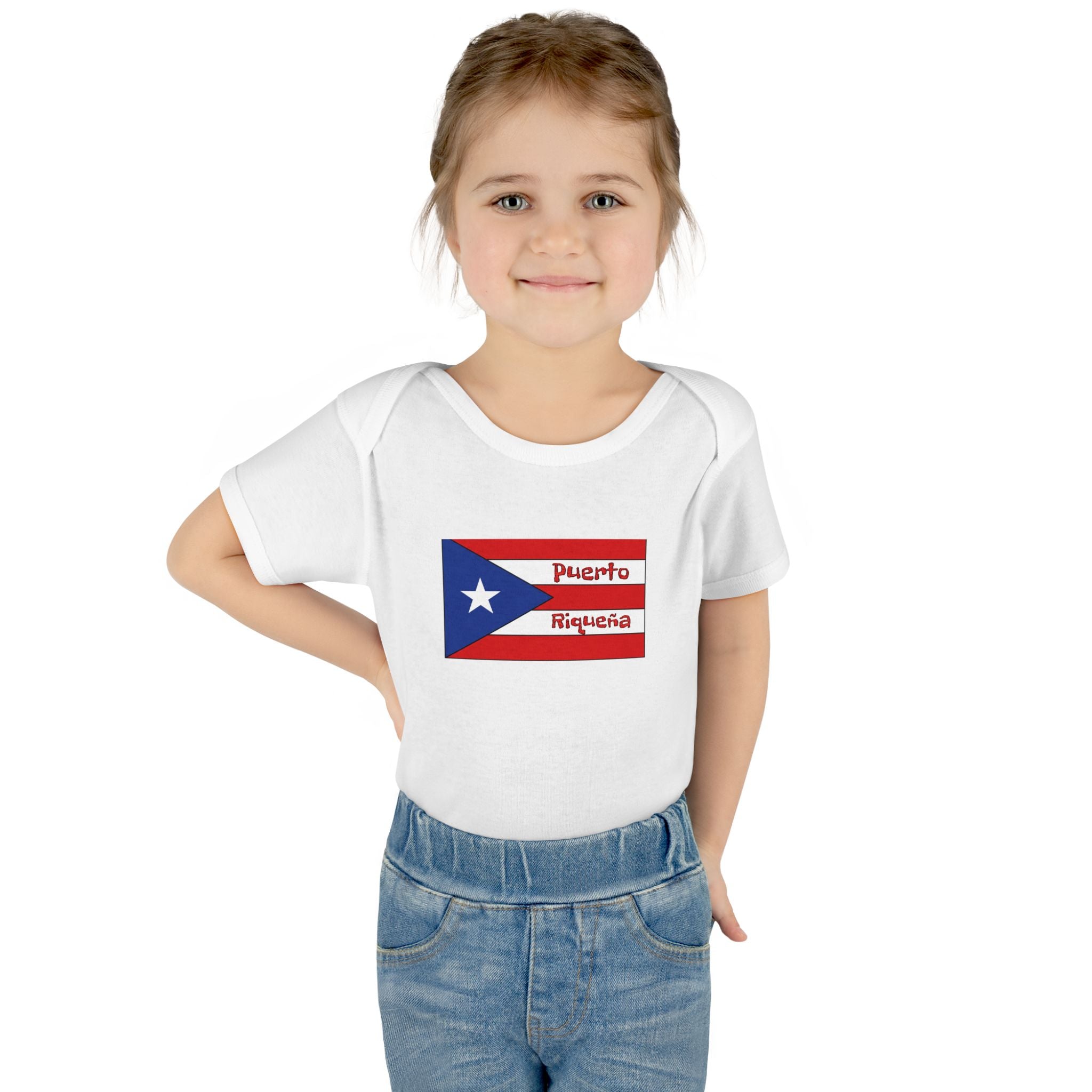 Infant Bodysuit - Puerto Rican Flag "Puerto Riqueña" Baby Onesie