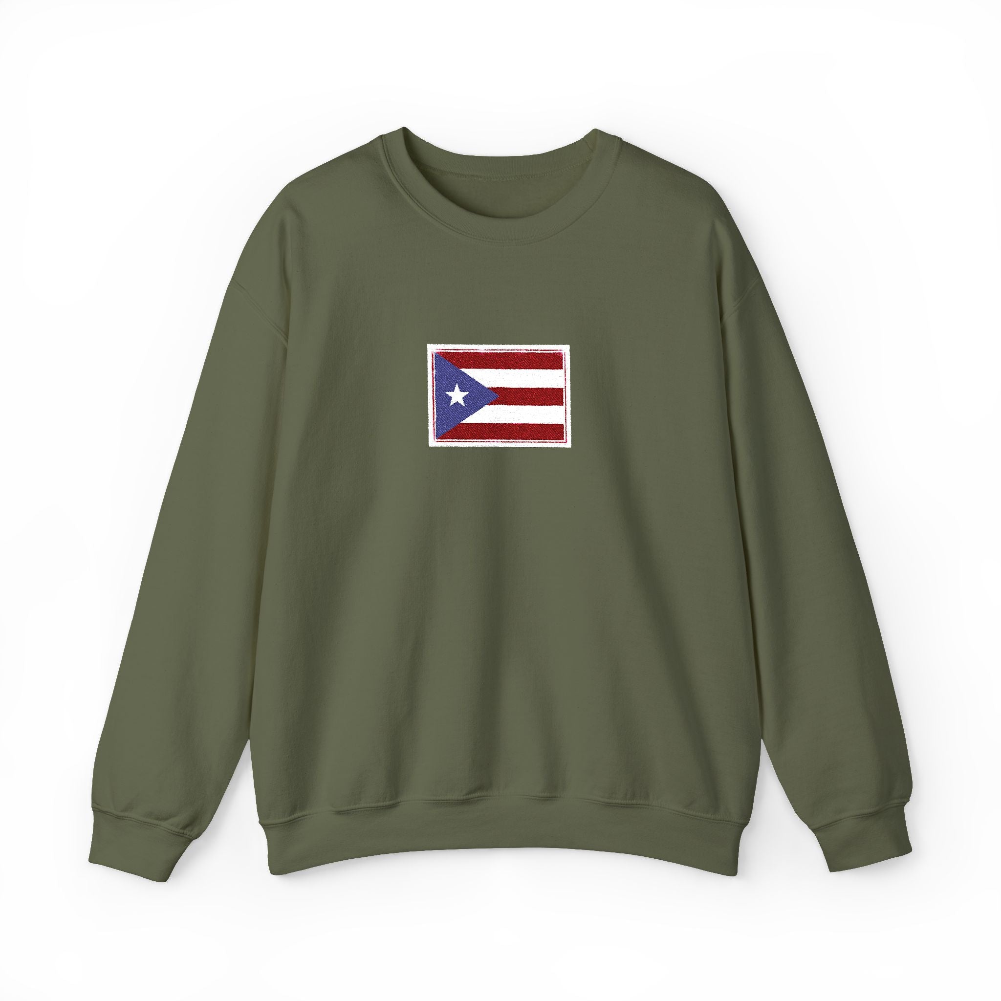 Puerto Rico Flag Graphic Crewneck Sweatshirt
