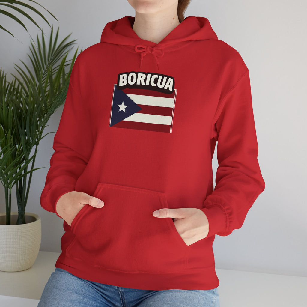 Boricua Bowl Hoodie — Puerto Rican Flag Football Logo Sweatshirt