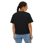 Boxy Tee — Vintage Portrait Graphic "Julia de Burgos" poem Women's Cropped T-Shirt