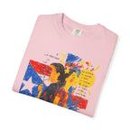 Puerto Rican Flag Art T-Shirt Julia de Burgos homenaje— "The Dua Julia" Illustrated Graphic Tee