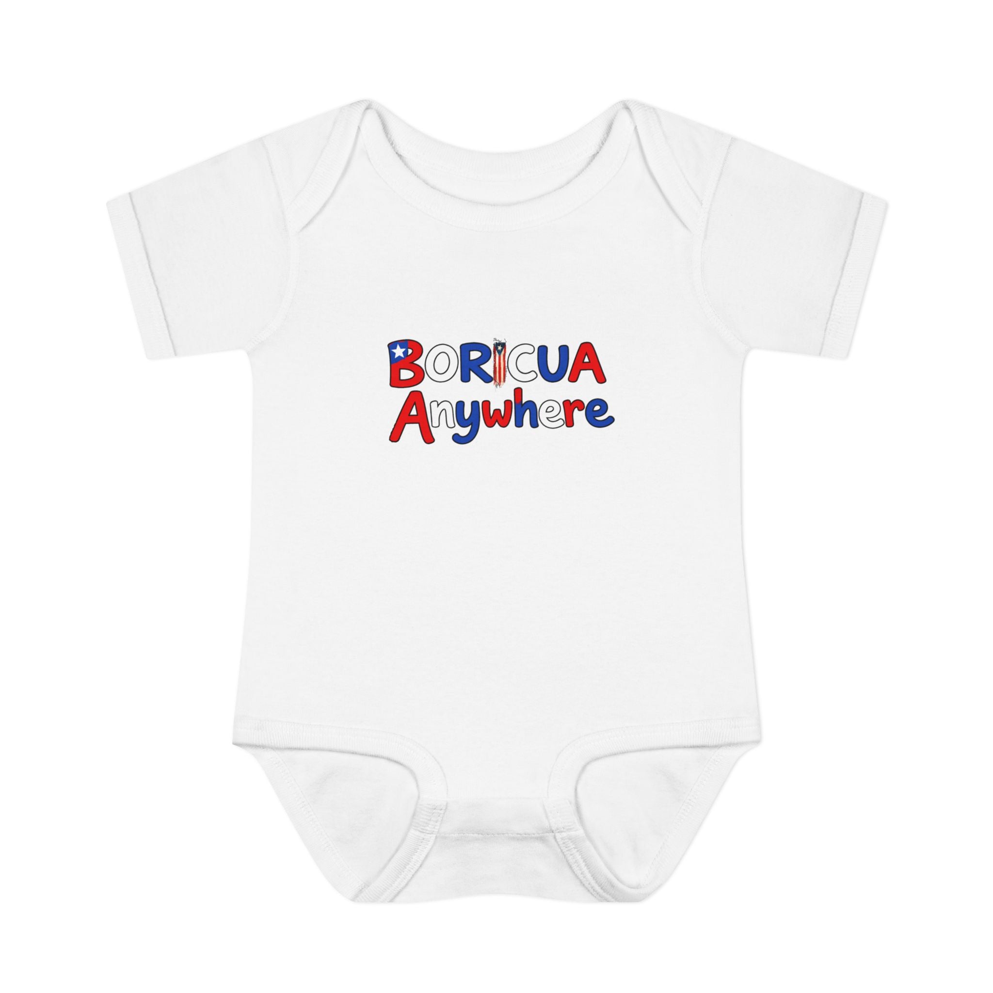 Boricua Anywhere Infant Bodysuit – Puerto Rican Pride Baby Onesie