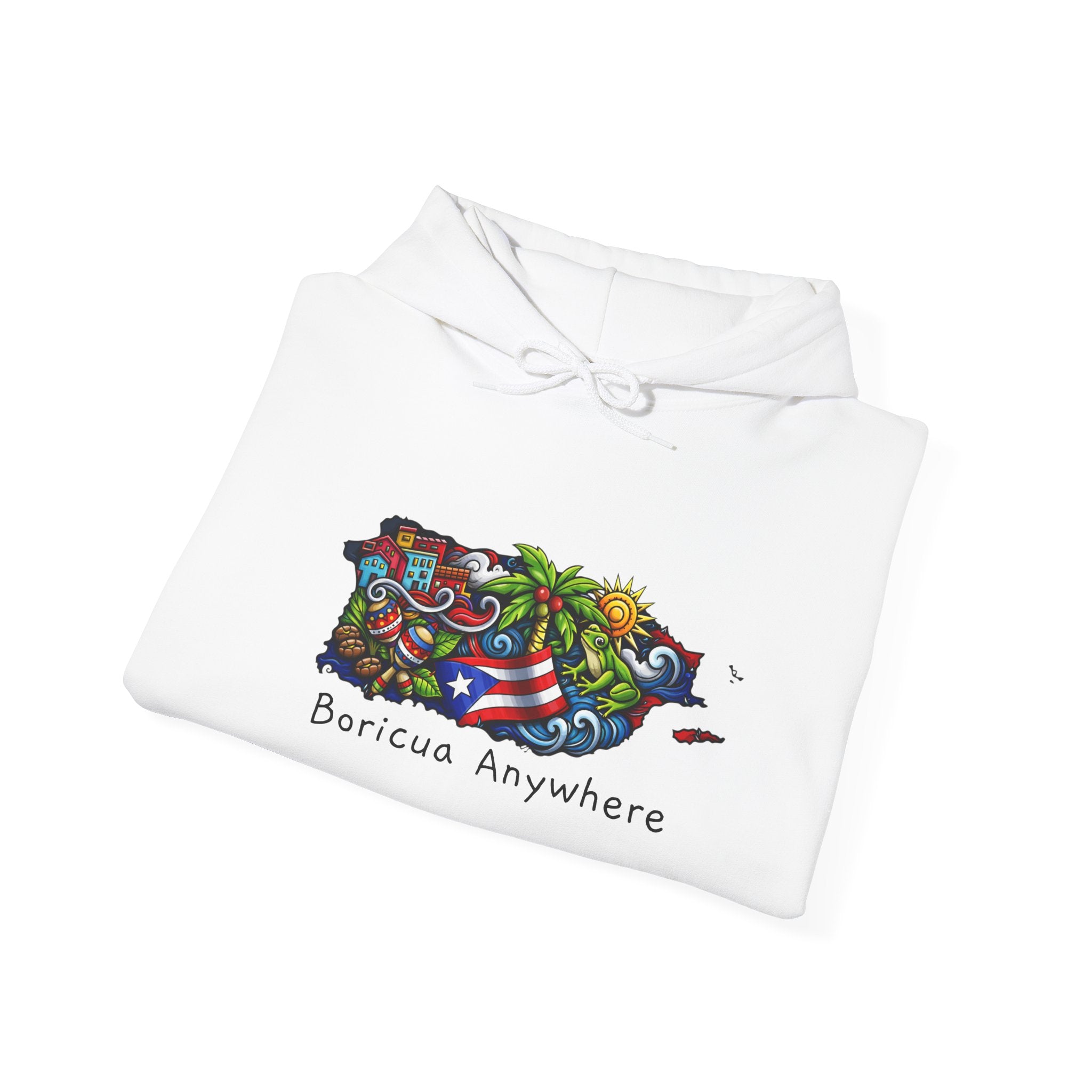 Puerto Rico Flag Hoodie – Retro Puerto Rican Pride Pullover