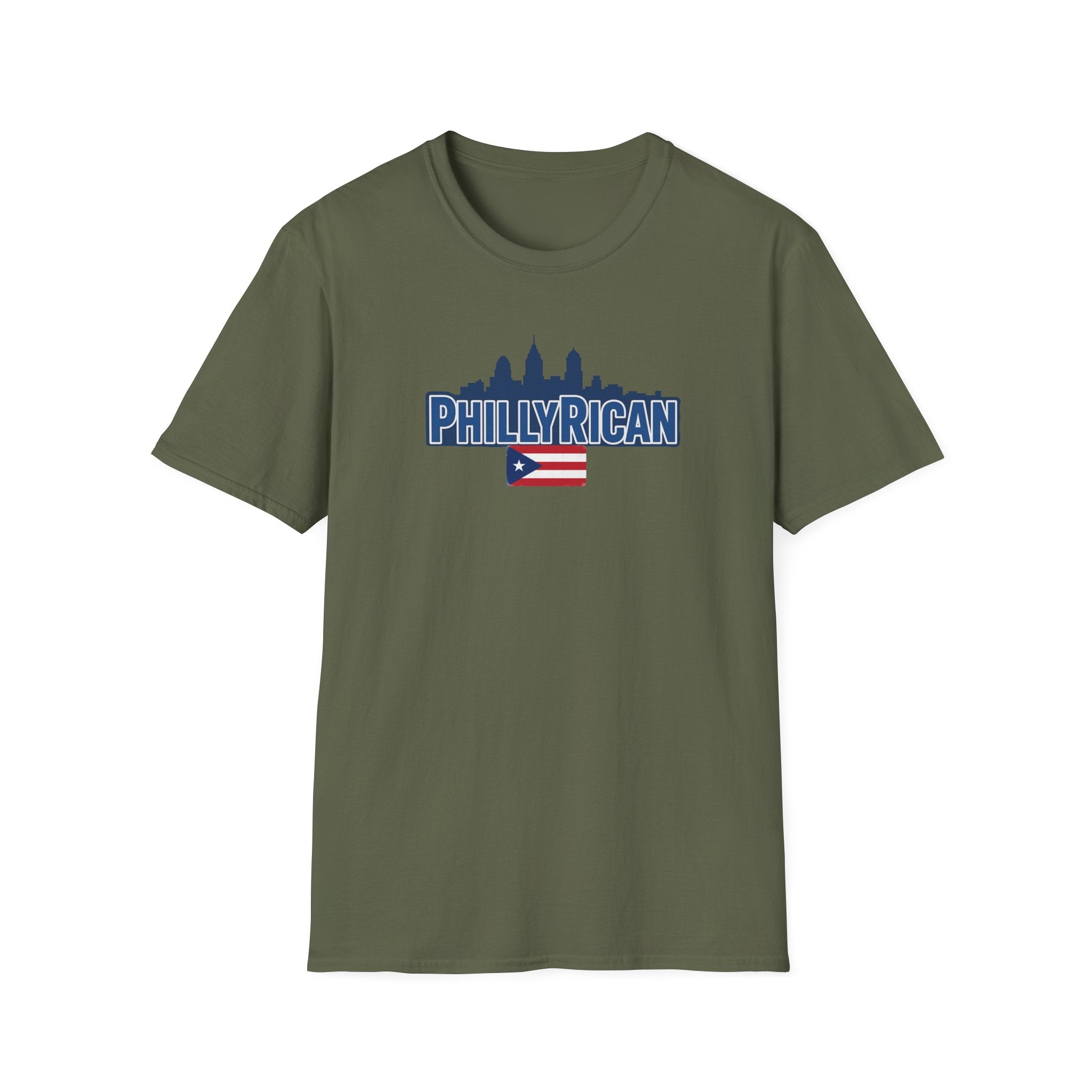 Philly Rican T-Shirt — Puerto Rican Pride with Philadelphia Skyline