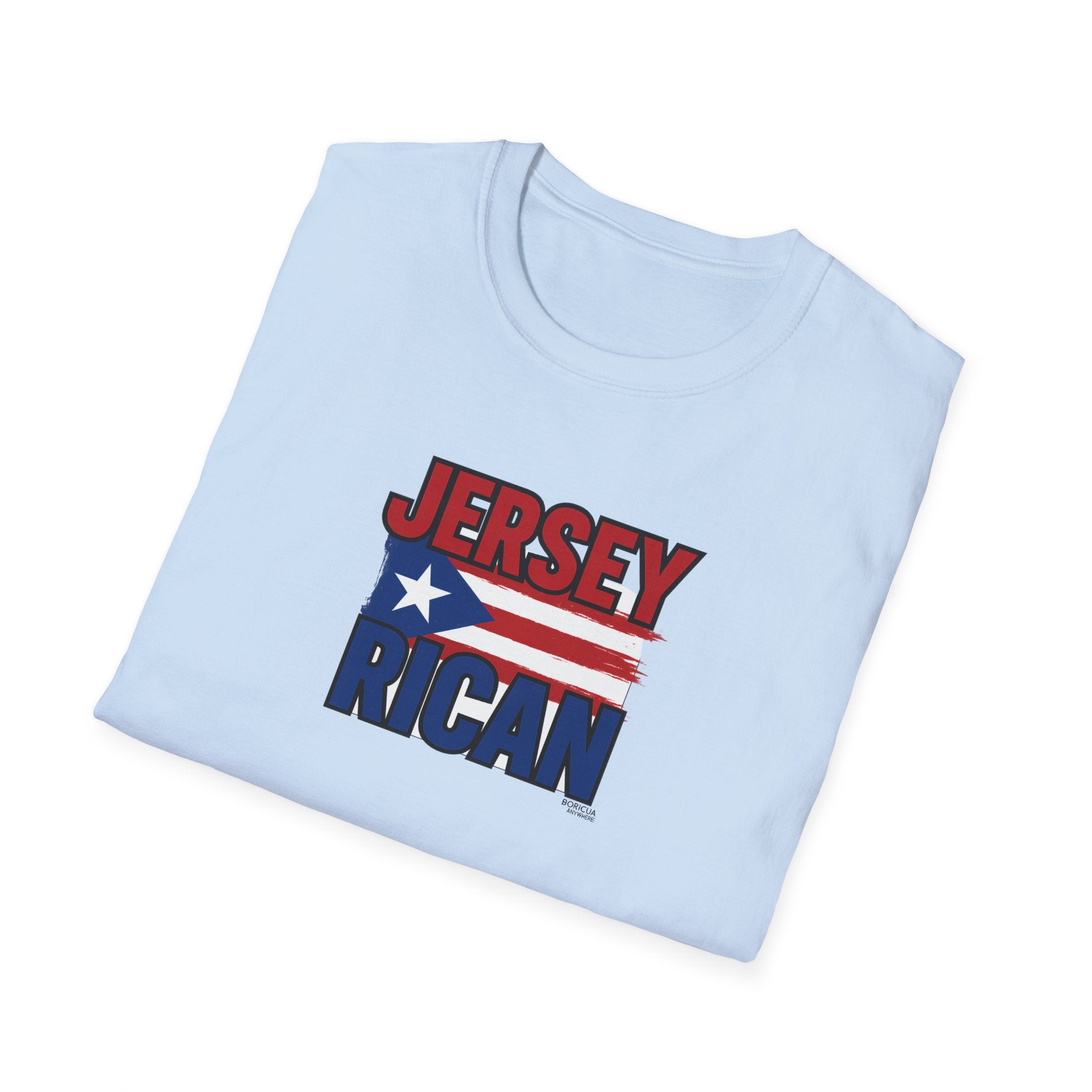 Jersey Rican T-Shirt – Puerto Rican Flag Graphic Tee for New Jersey Natives
