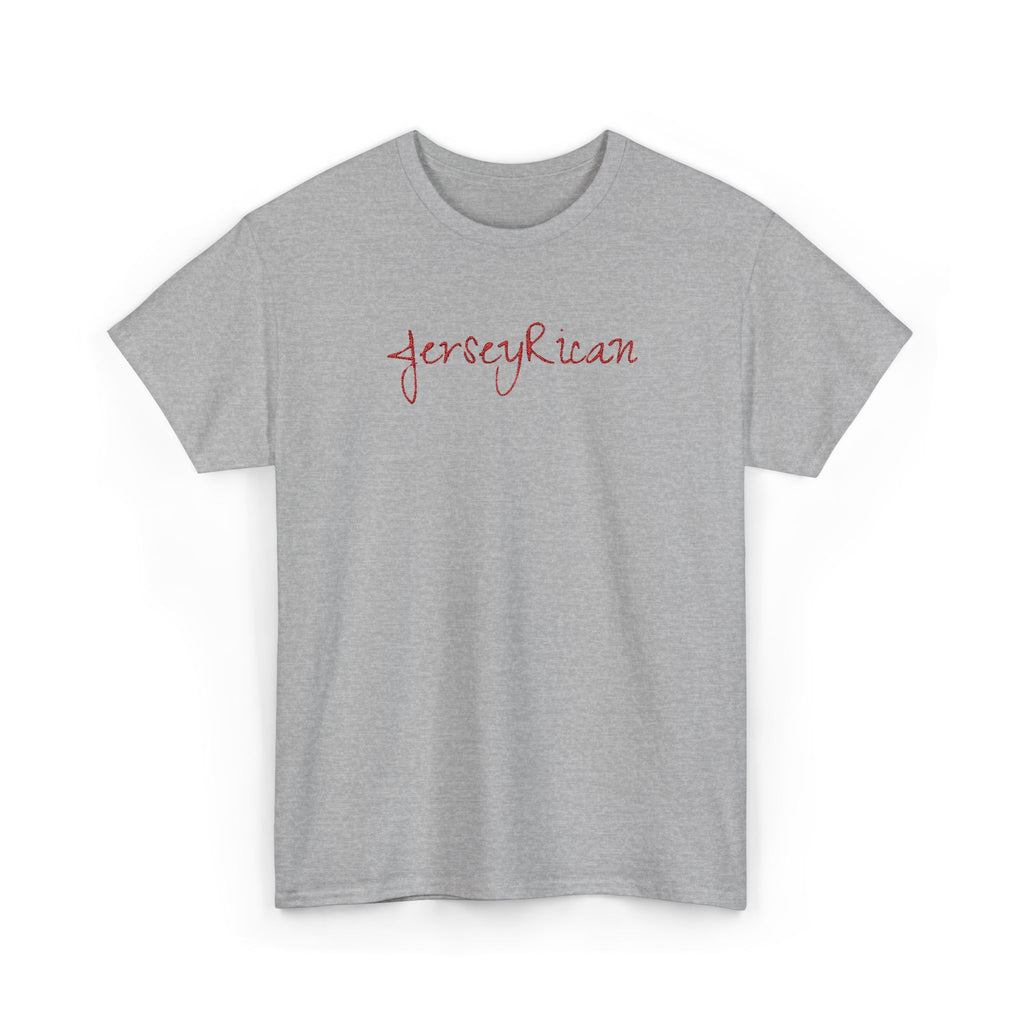 Jersey Rican T‑Shirt — Puerto Rican Embroidery Pride Tee