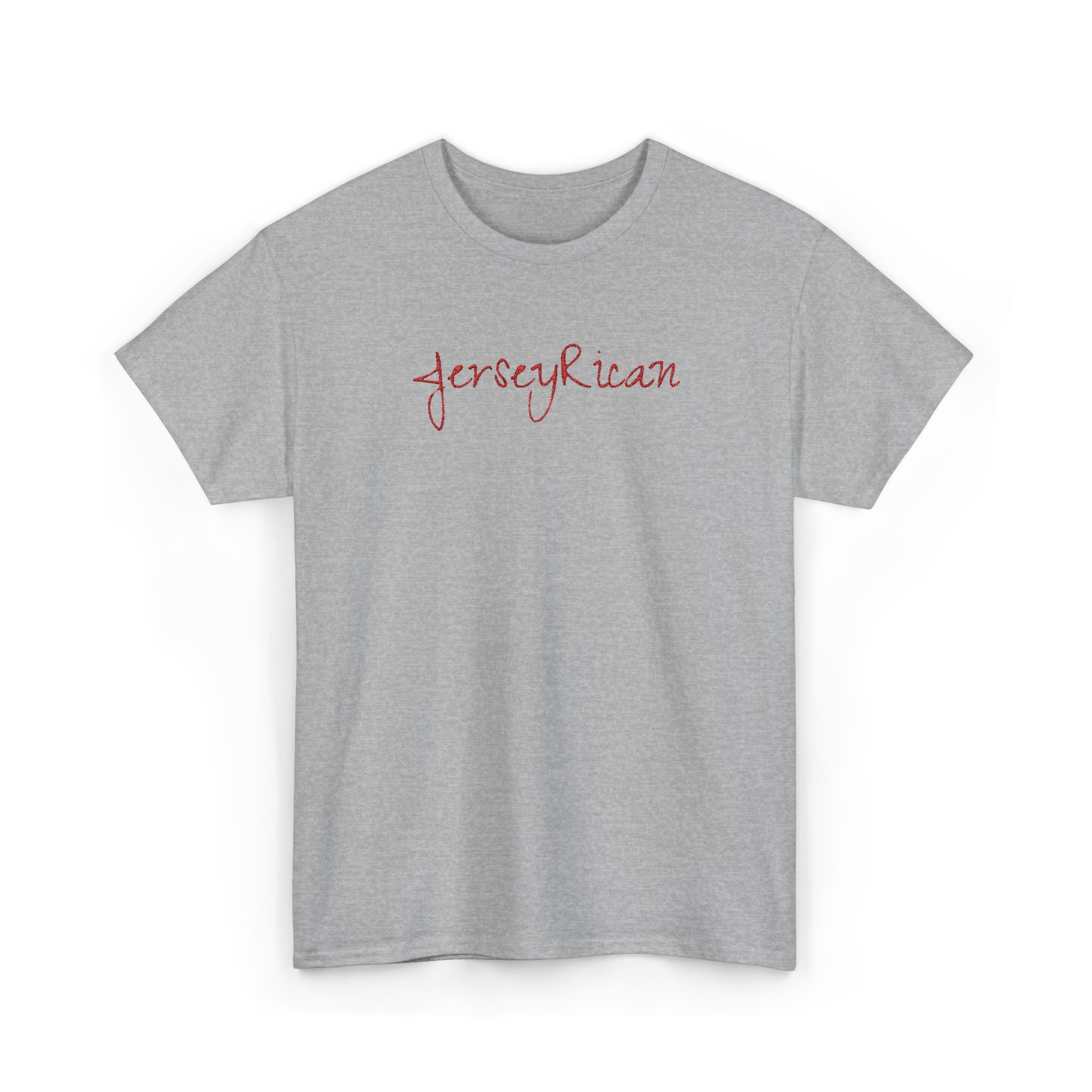 Jersey Rican T‑Shirt — Puerto Rican Embroidery Pride Tee