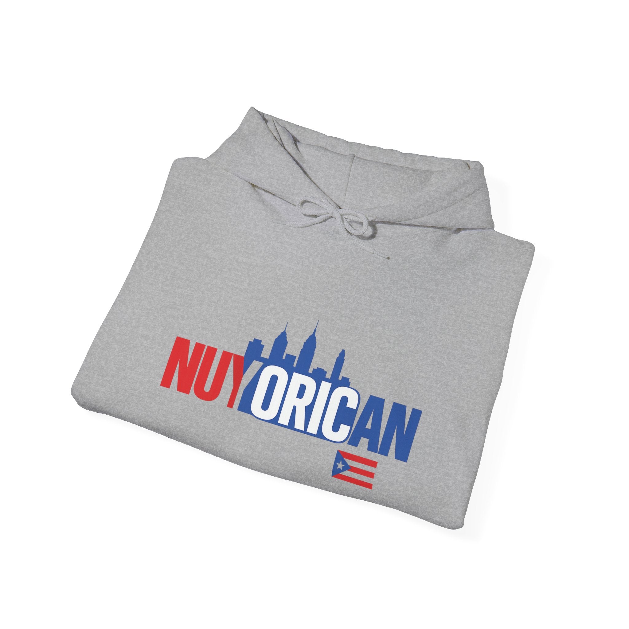 Nuyorican NYC Skyline Hoodie – Puerto Rican Pride Sweatshirt with Flag