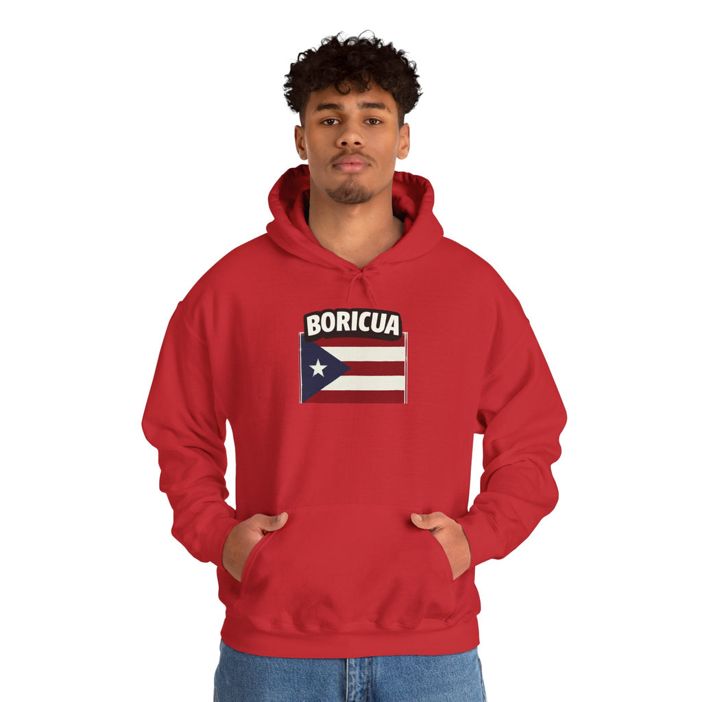 Boricua Bowl Hoodie — Puerto Rican Flag Football Logo Sweatshirt