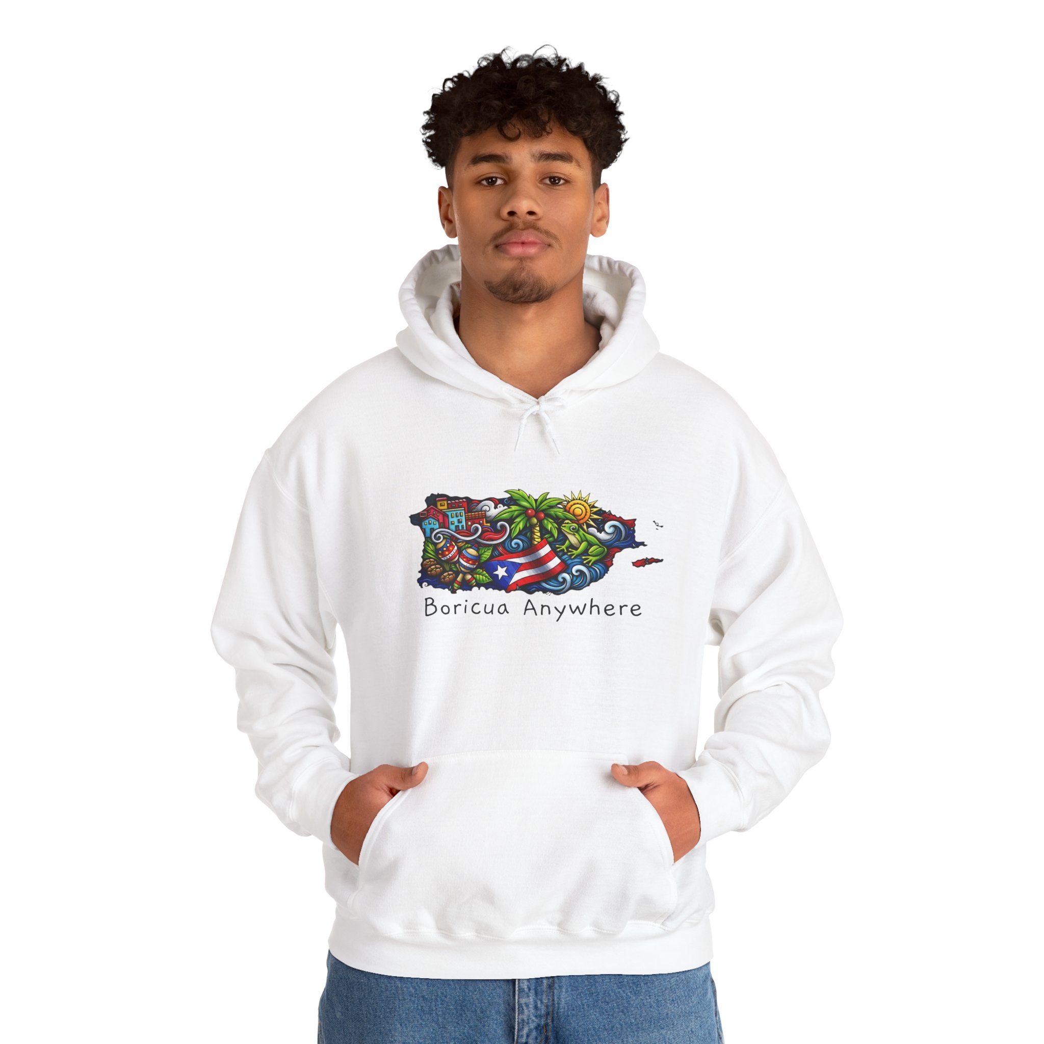 Puerto Rico Flag Hoodie – Retro Puerto Rican Pride Pullover