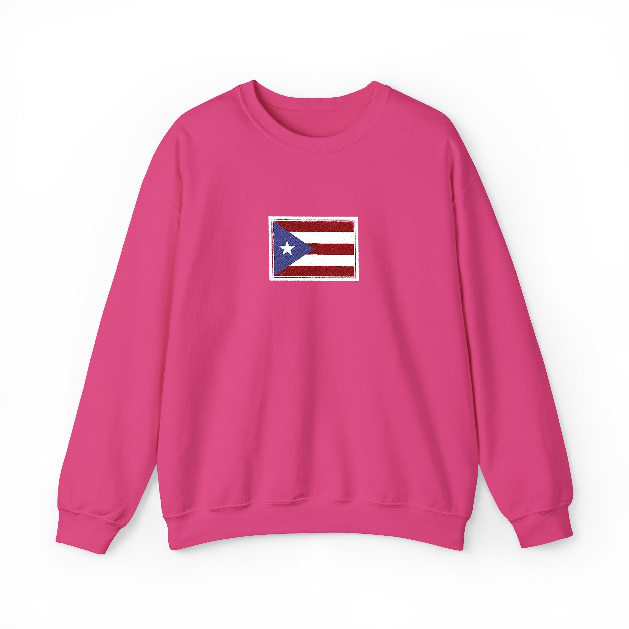 Puerto Rico Flag Graphic Crewneck Sweatshirt