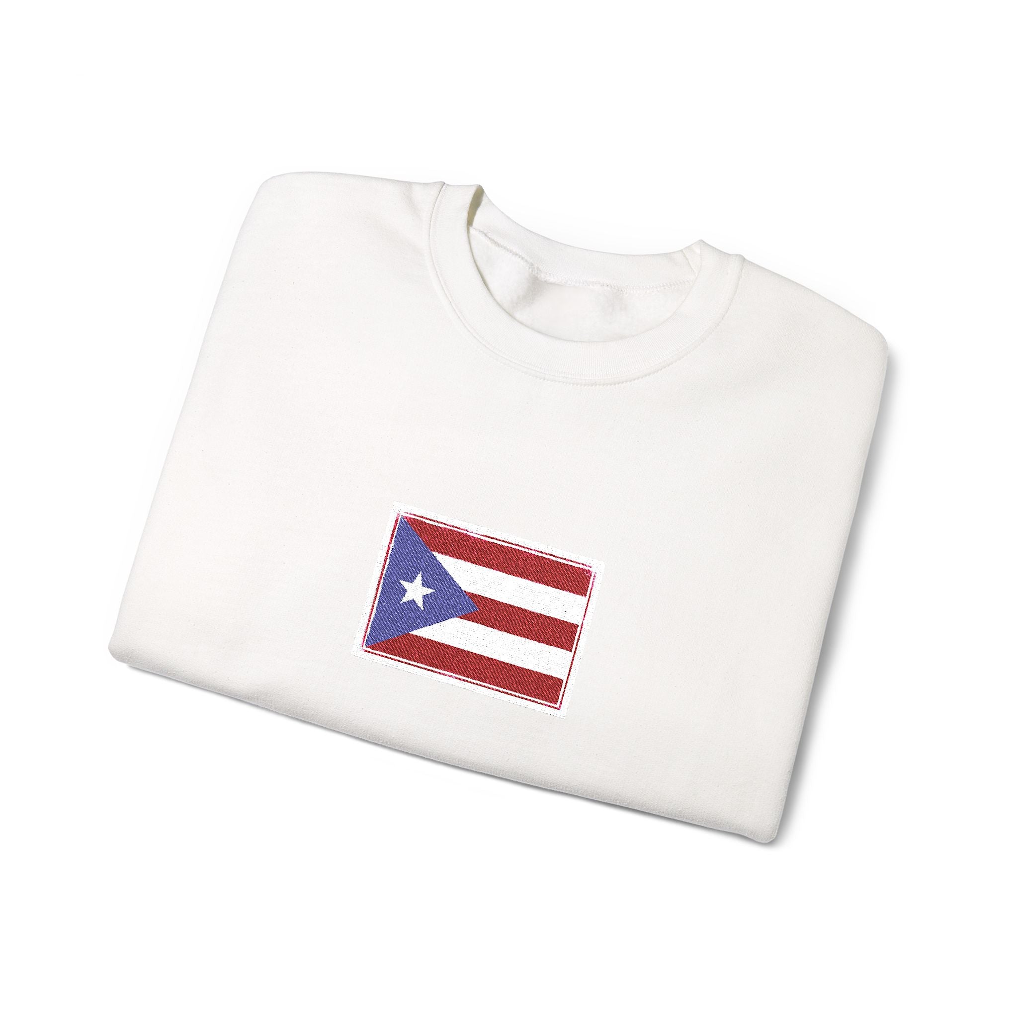 Puerto Rico Flag Graphic Crewneck Sweatshirt
