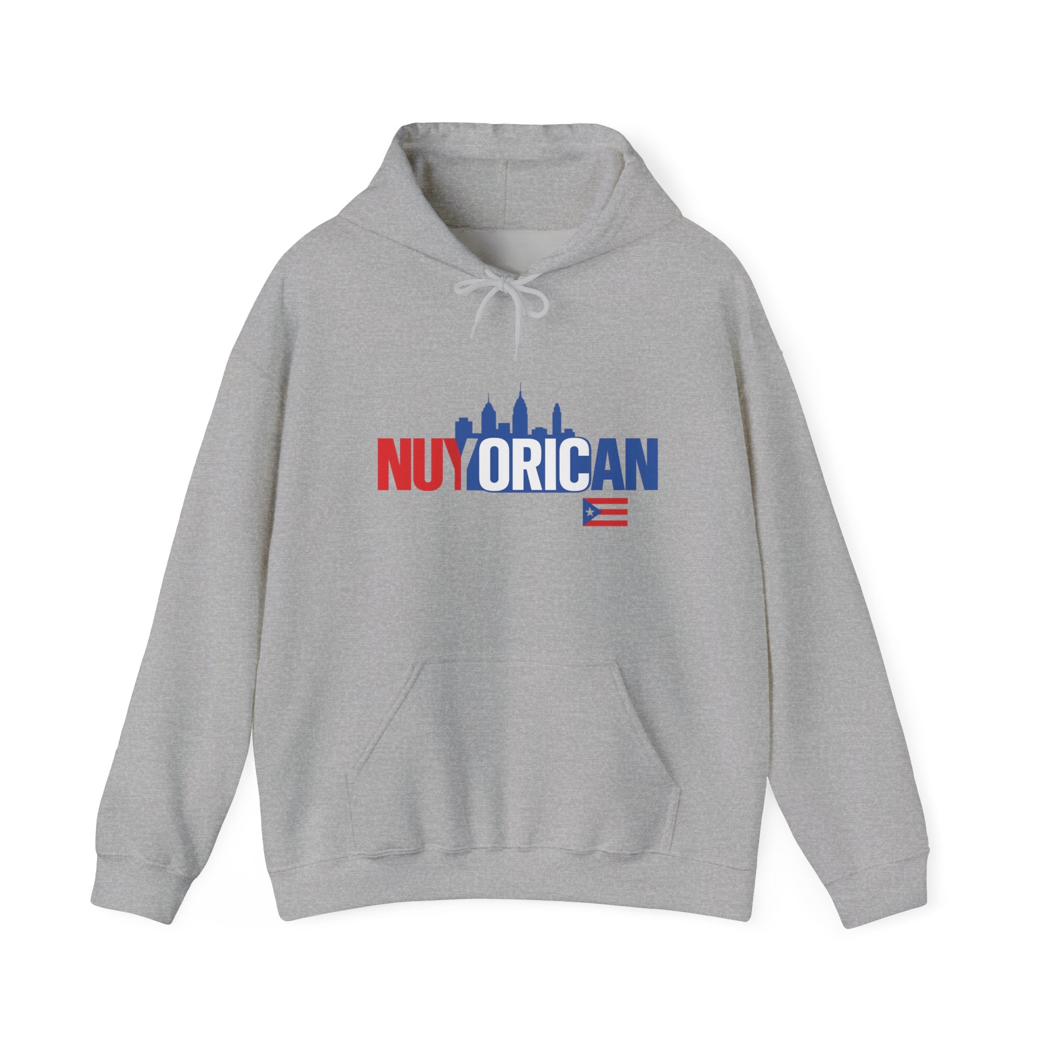 Nuyorican NYC Skyline Hoodie – Puerto Rican Pride Sweatshirt with Flag