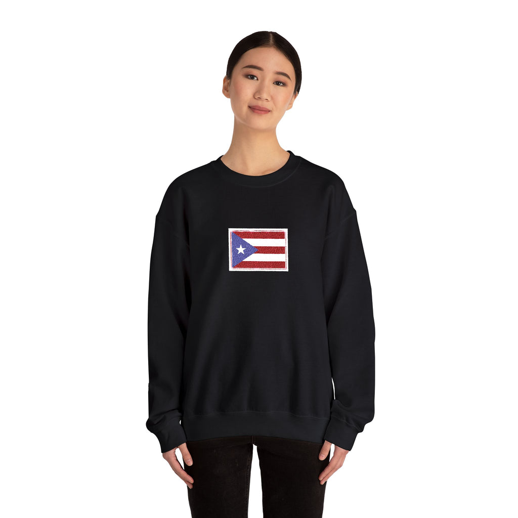 Puerto Rico Flag Graphic Crewneck Sweatshirt