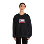 Puerto Rico Flag Graphic Crewneck Sweatshirt