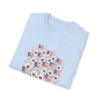 De La Isla Somos Todos T-Shirt — Puerto Rican Pride Flag Cartoon Crew Tee