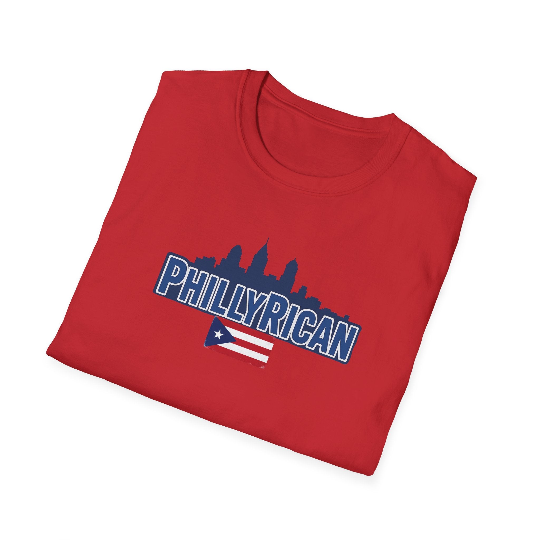 Philly Rican T-Shirt — Puerto Rican Pride with Philadelphia Skyline