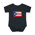 Puerto Rican Flag Baby Bodysuit - "Puerto Riqueño" Infant Onesie