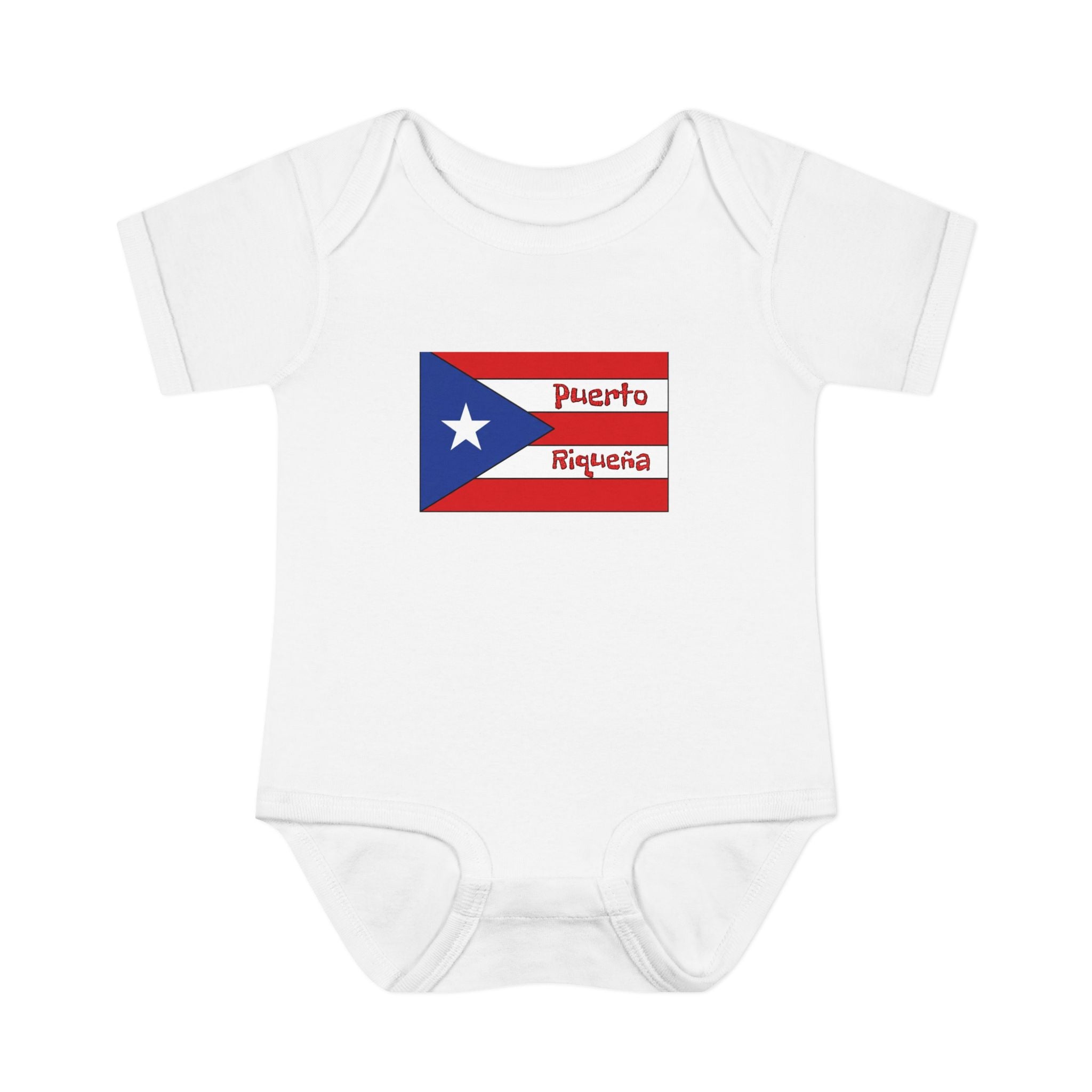 Infant Bodysuit - Puerto Rican Flag "Puerto Riqueña" Baby Onesie