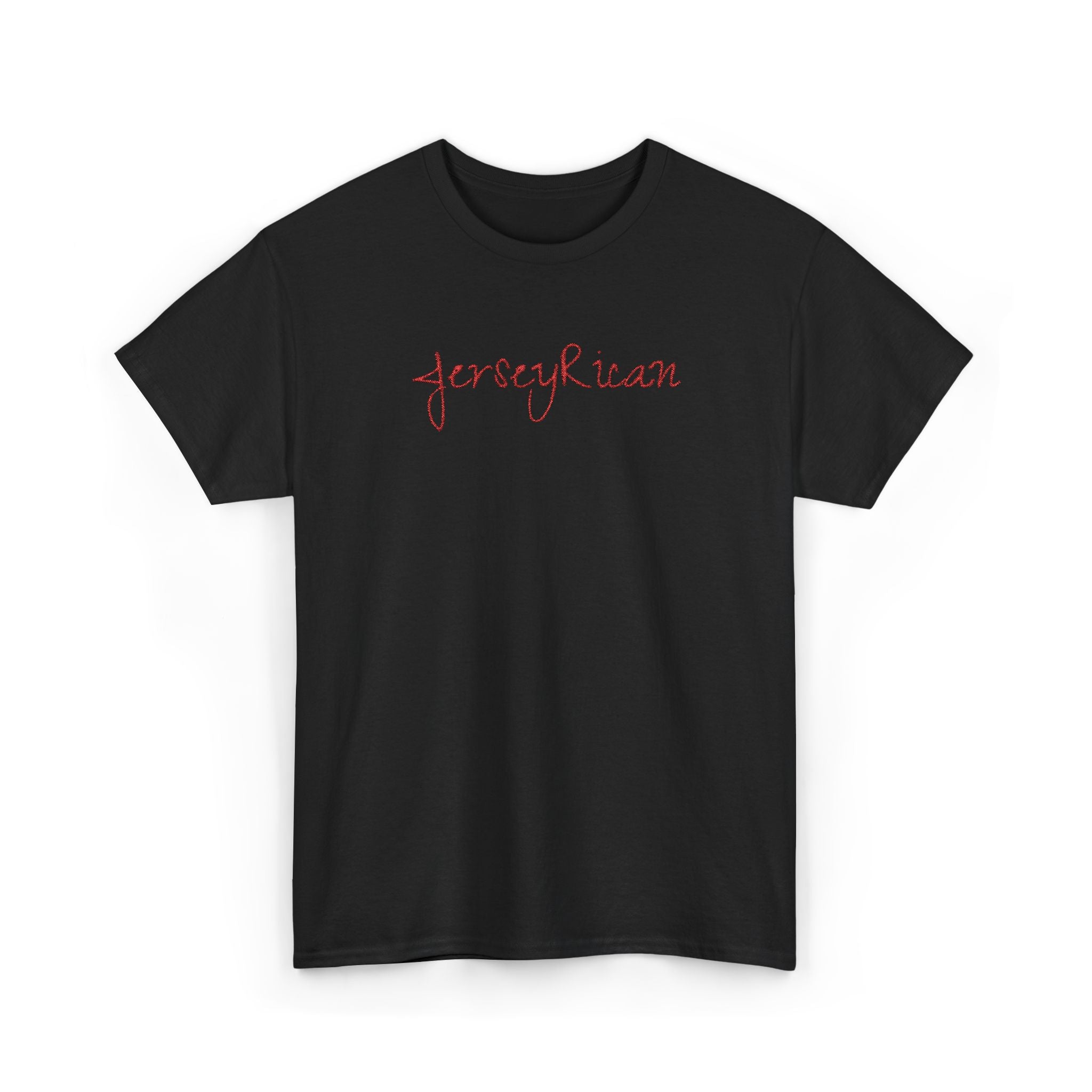 Jersey Rican T‑Shirt — Puerto Rican Embroidery Pride Tee
