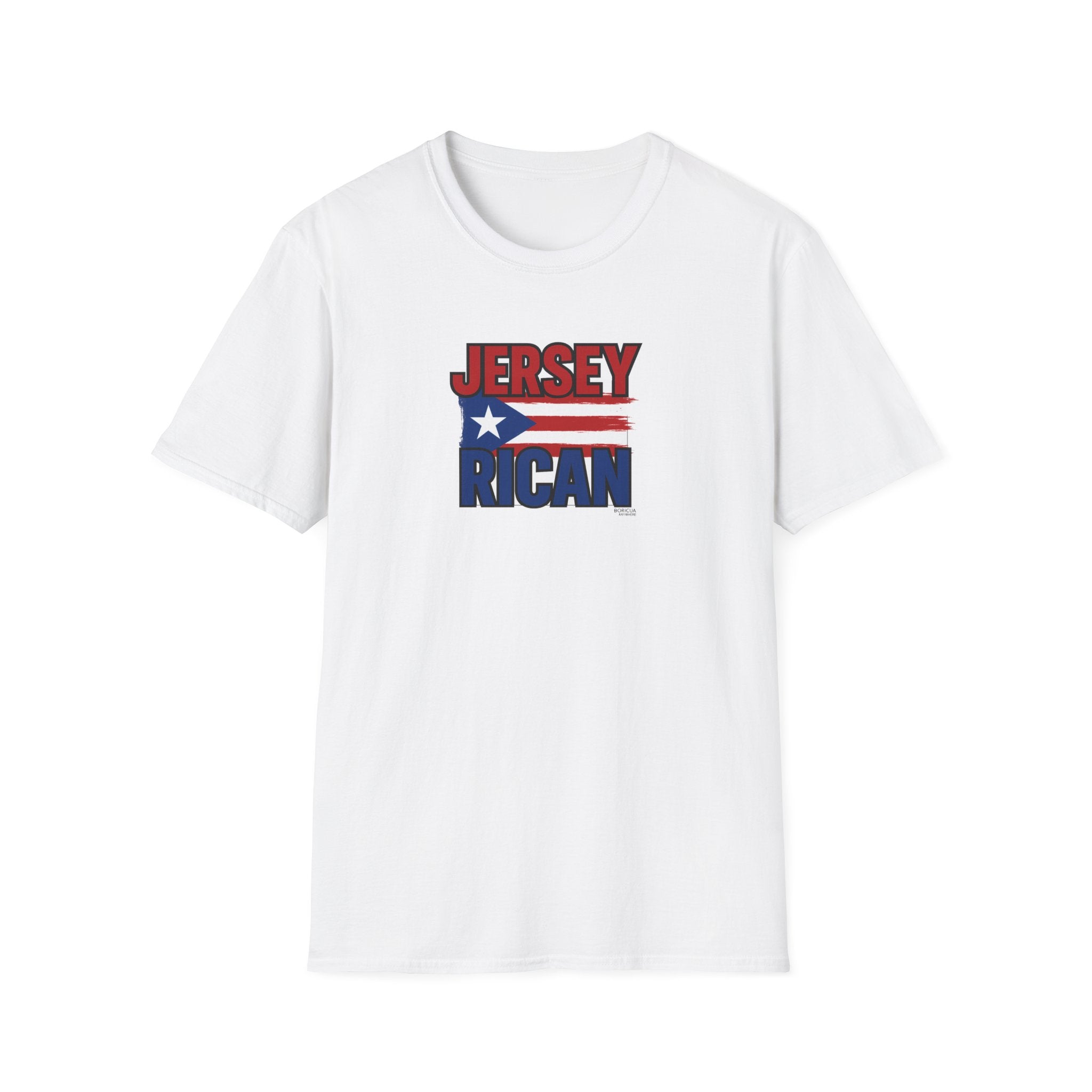 Jersey Rican T-Shirt – Puerto Rican Flag Graphic Tee for New Jersey Natives
