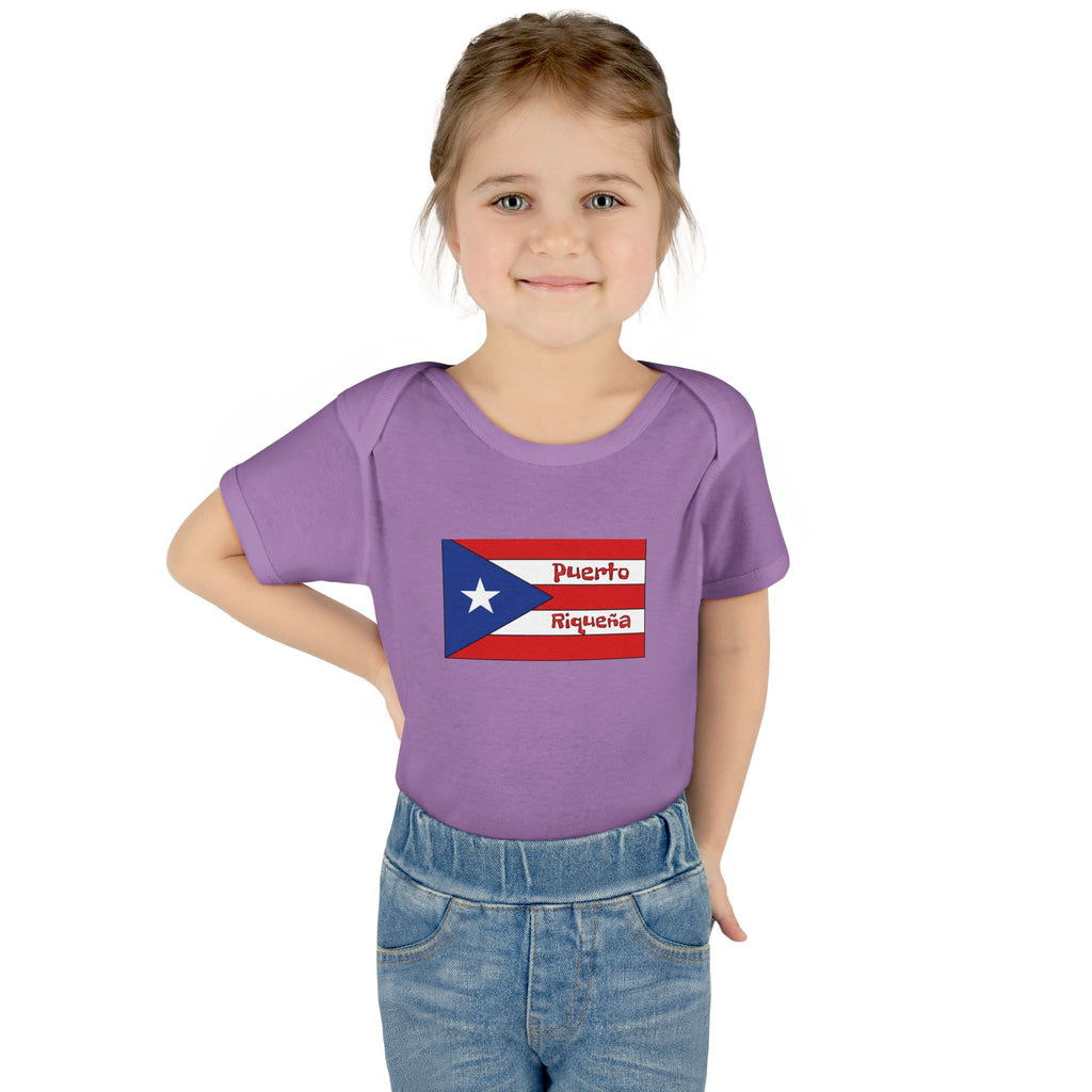 Infant Bodysuit - Puerto Rican Flag "Puerto Riqueña" Baby Onesie