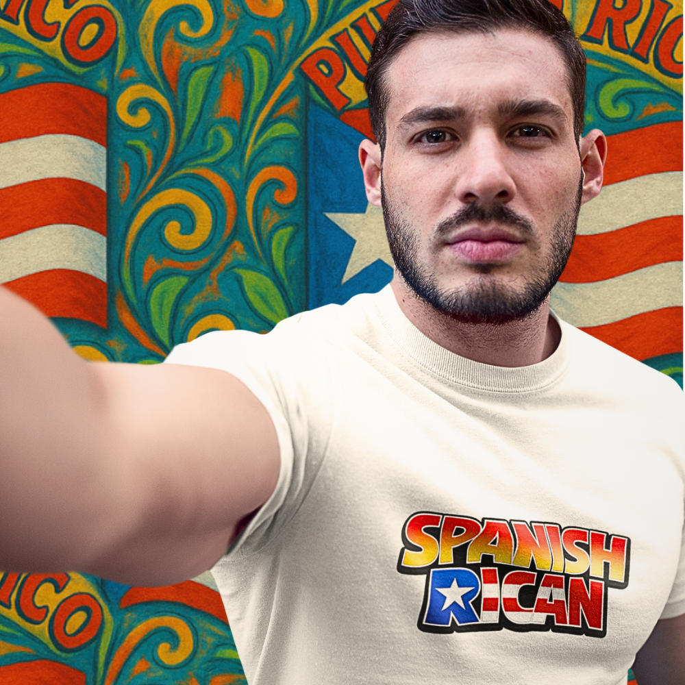 Spanish Rican T-Shirt — Retro Puerto Rican Pride Tee