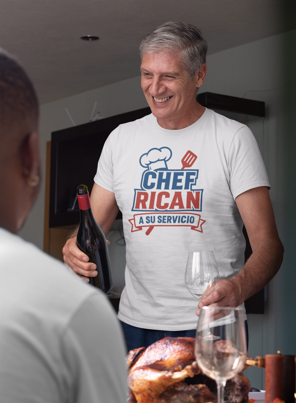 Unisex Puerto Rican Chef Short Sleeve Tee