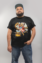 Puerto Rican Abuela Cooking Shirt – Grandma Stirring Sancocho with Sofrito Chef Tee