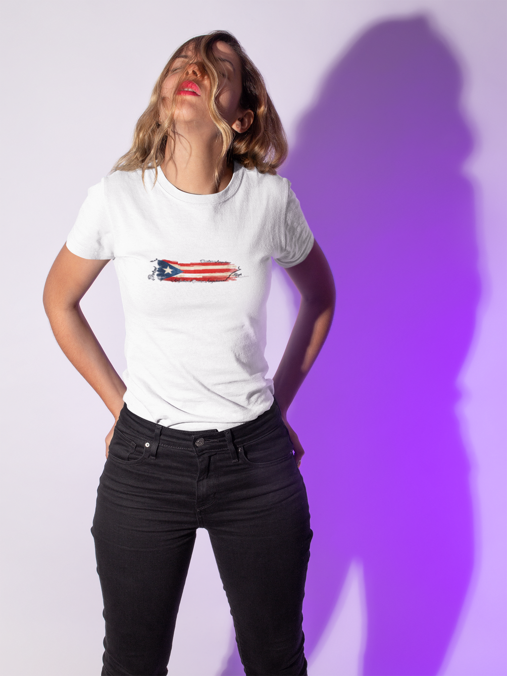 Unisex HD Cotton™ Puerto Rican Flag T-shirt Boricua Anywhere Map