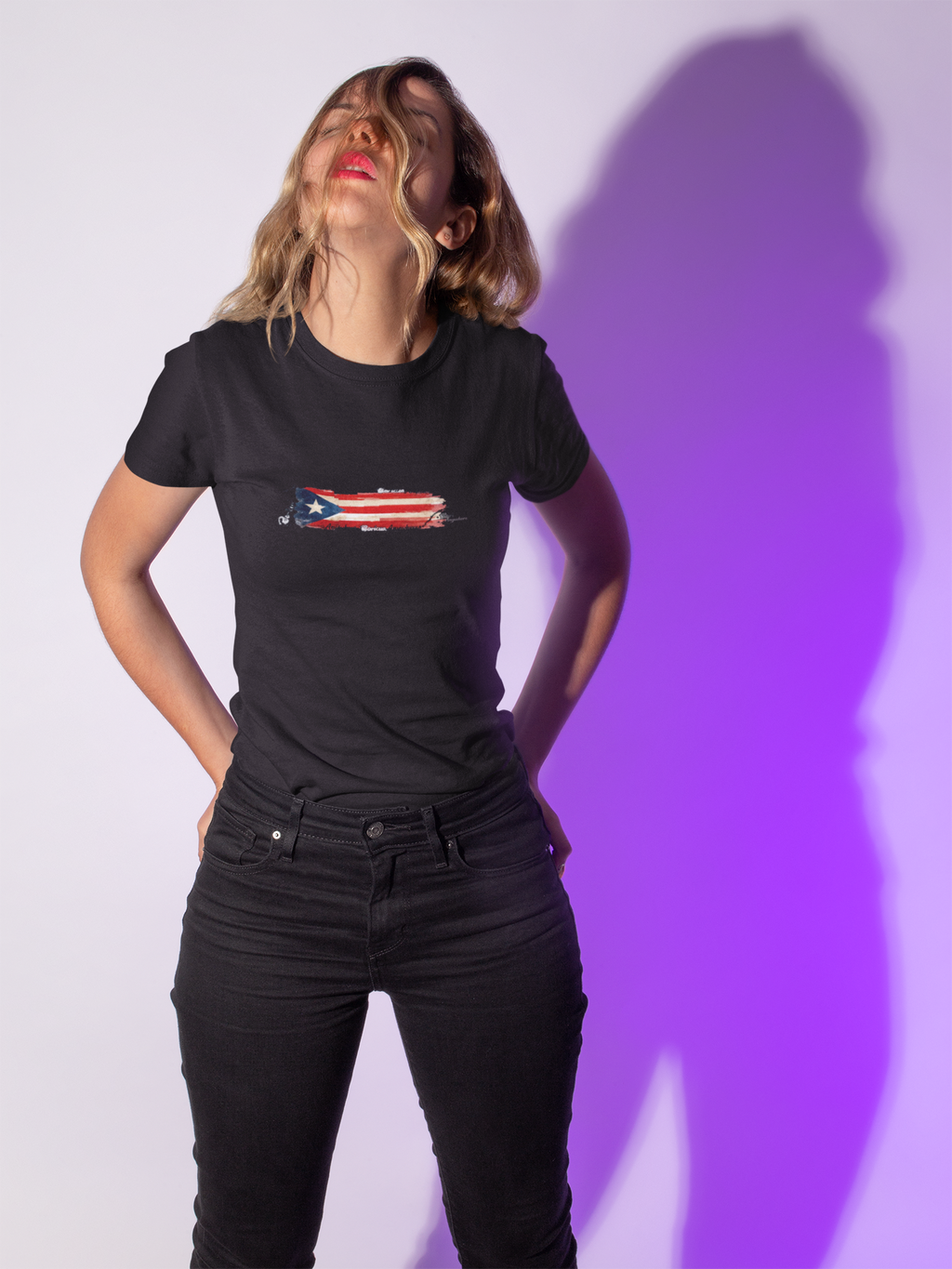 Unisex HD Cotton™ Puerto Rican Flag T-shirt Boricua Anywhere Map