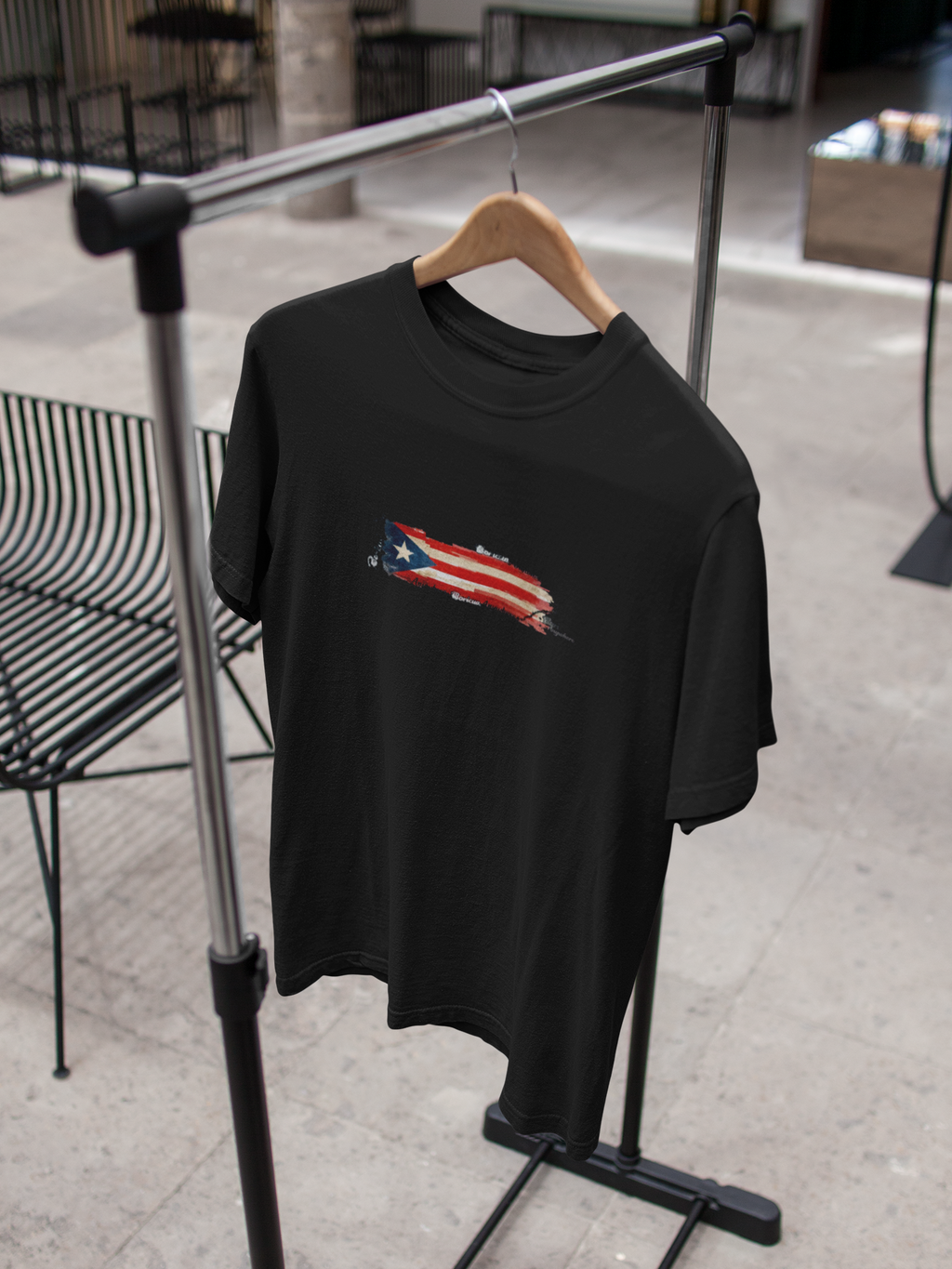 Unisex HD Cotton™ Puerto Rican Flag T-shirt Boricua Anywhere Map