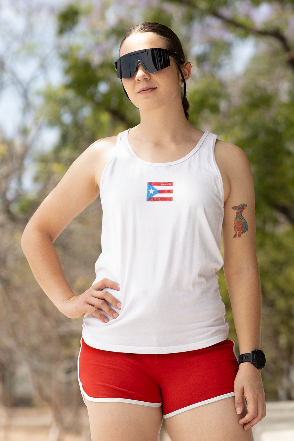 Unisex Puerto Rico Tank Top Boricua Anywhere