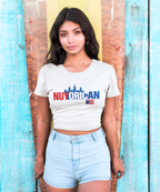 Nuyorican Crop Tee — Puerto Rican Pride NYC Skyline Graphic