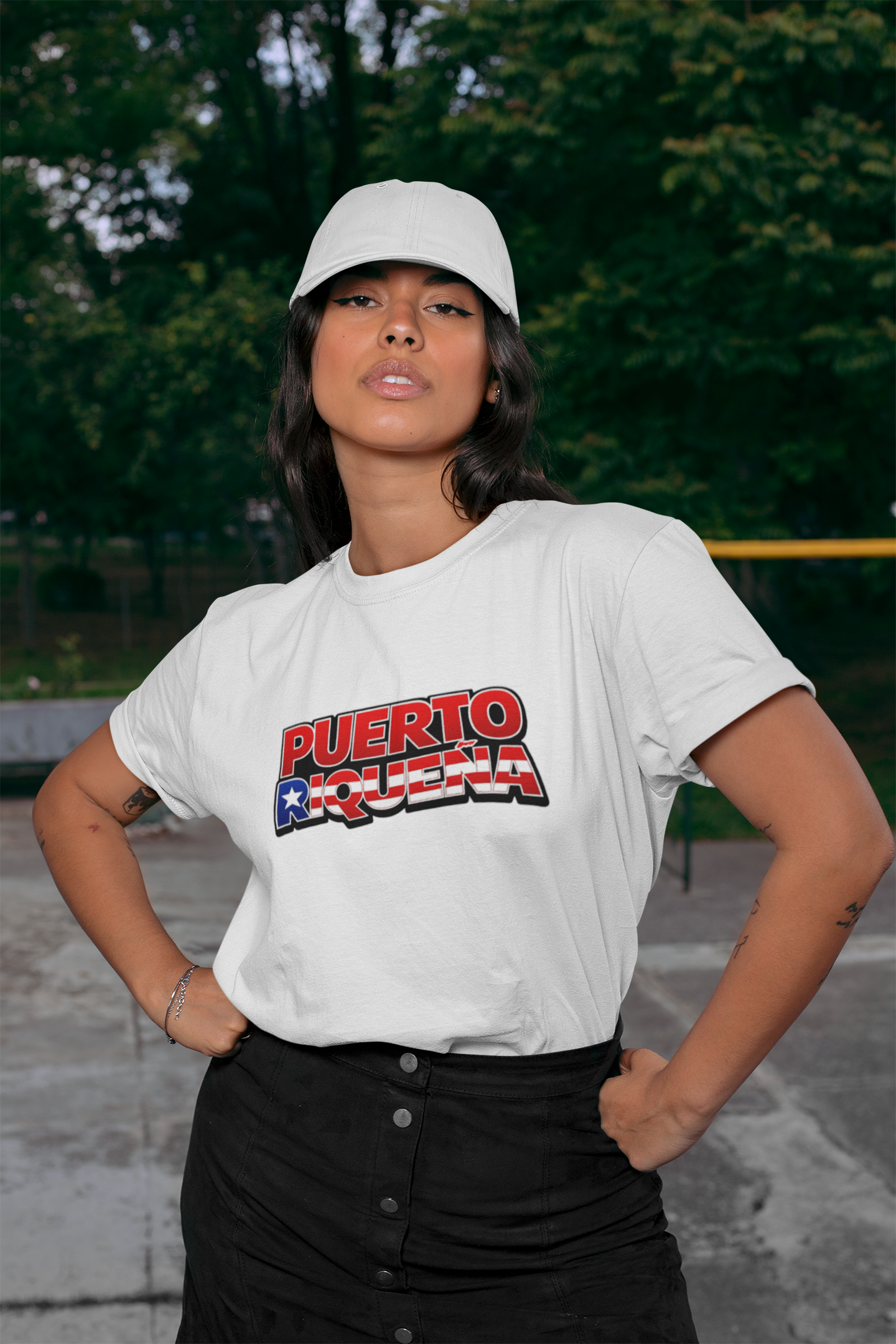 Puerto Buena Puerto Rico Flag Graphic T-Shirt