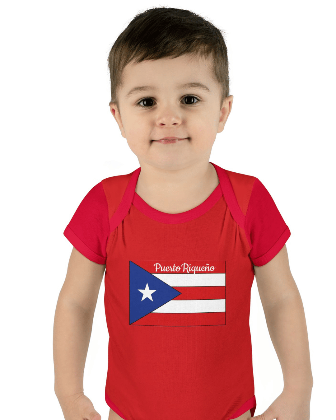 Puerto Rican Flag Baby Bodysuit - "Puerto Riqueño" Infant Onesie