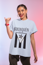 Puerto Rico Script T-Shirt — Elegant Patriotic Island Pride Tee