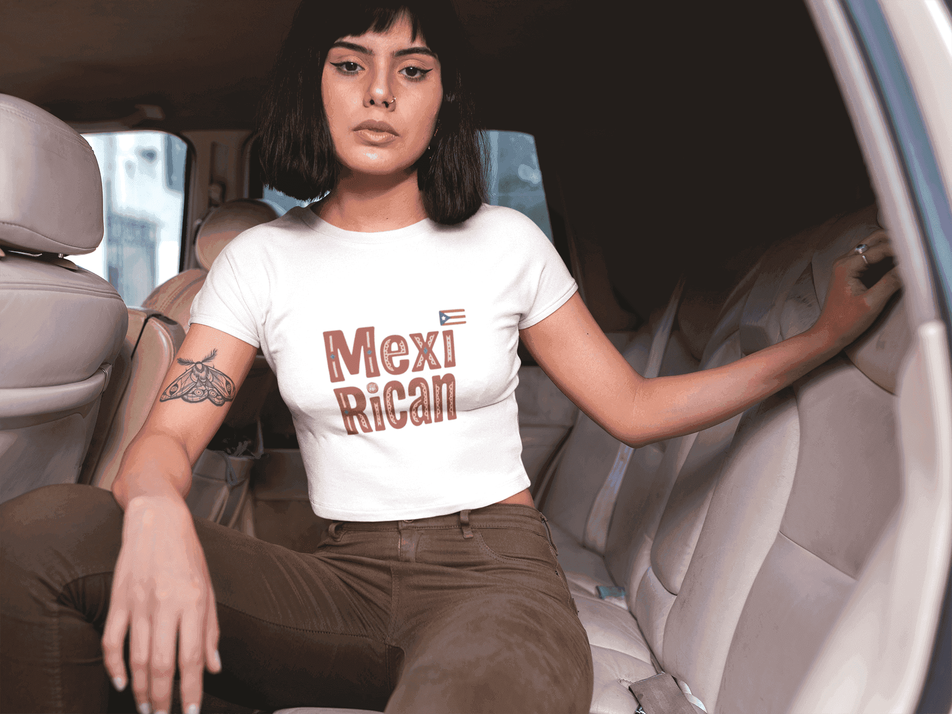 MexiRican Proud and Loud Women's Crop Tee
