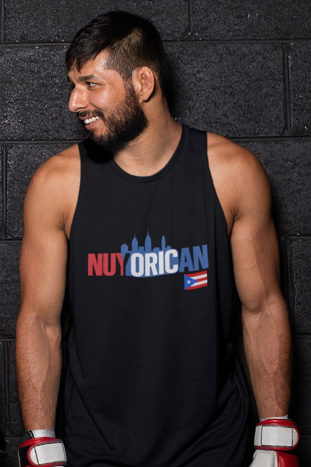 Nuyorican Skyline Tank Top — Puerto Rican Pride NYC Flag Design