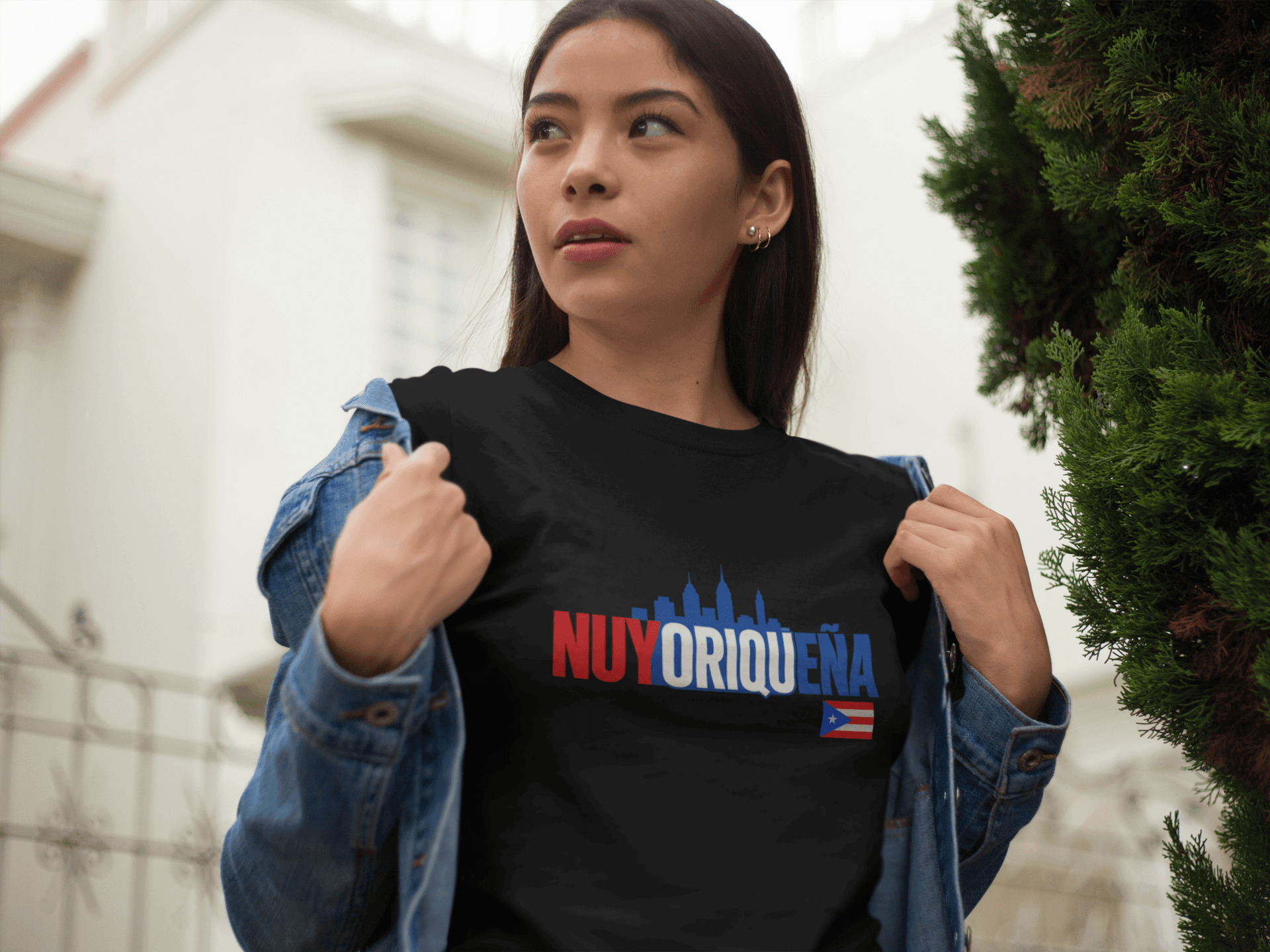 Nuyoriqueña Puerto Rico Pride T-Shirt — Nuyorican Skyline Tee