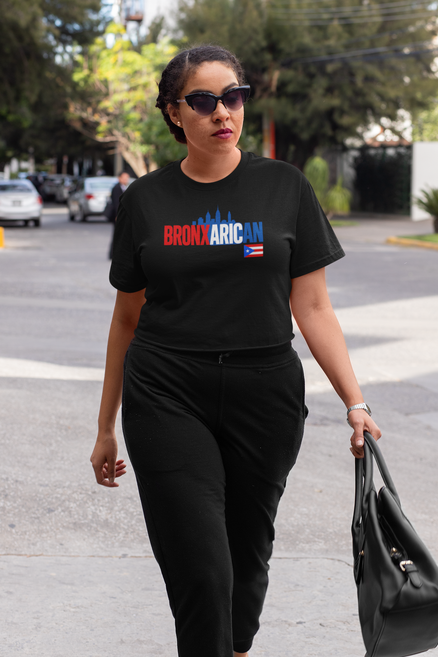 Bronx Rican Women's Boxy Tee – Puerto Rican Pride Skyline Shirt