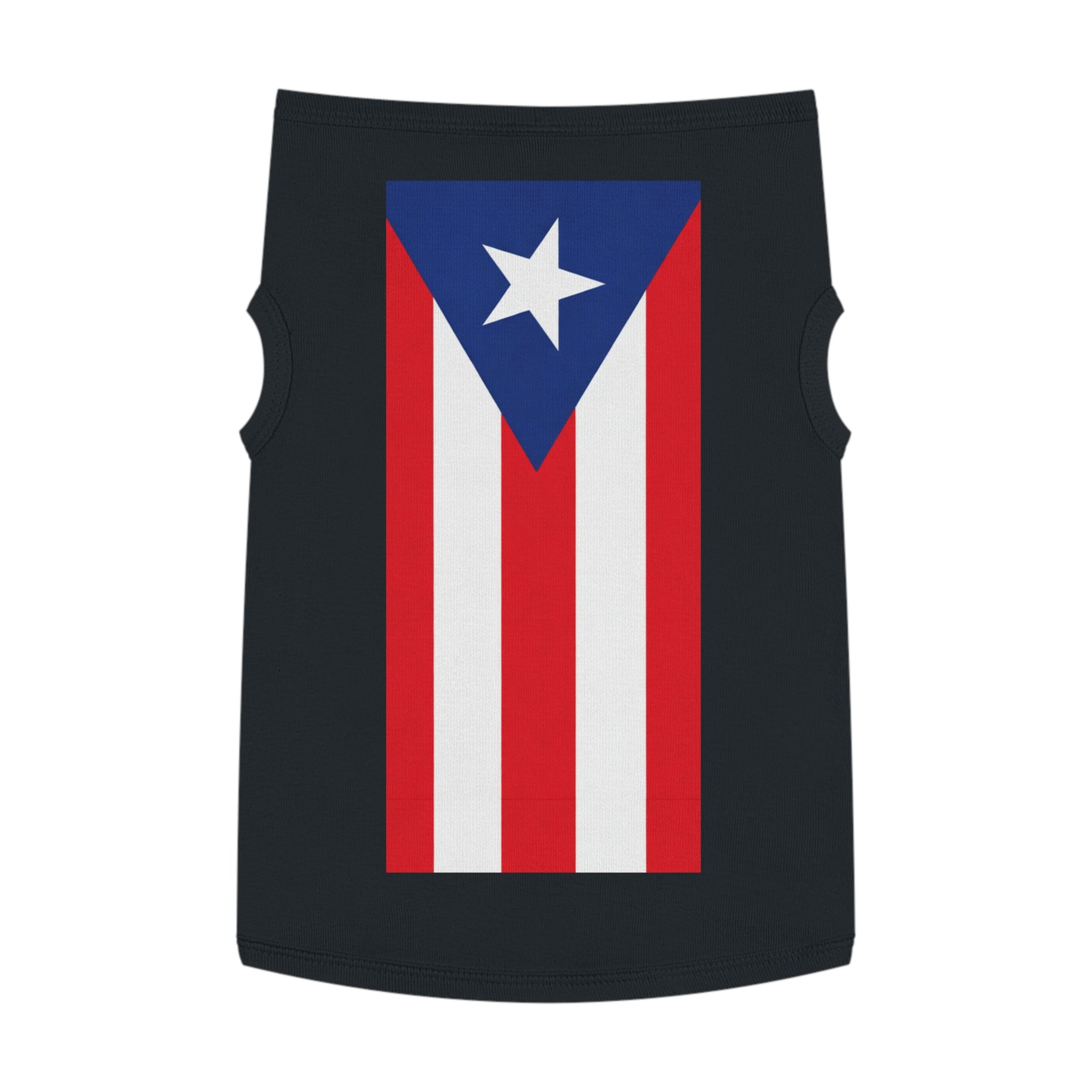 Pet Tank Top — "We're Here We're Proud" Football Trophy Design
