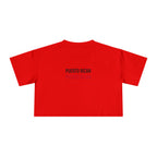 Puerto Rican Crop Tee — 'PUERTO RICAN' Minimalist Pride Women’s Crop Top