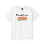 Youth T-Shirt — 'Puerto Rico' Guava Graphic Tee (Kids' Tropical Vacation Shirt)