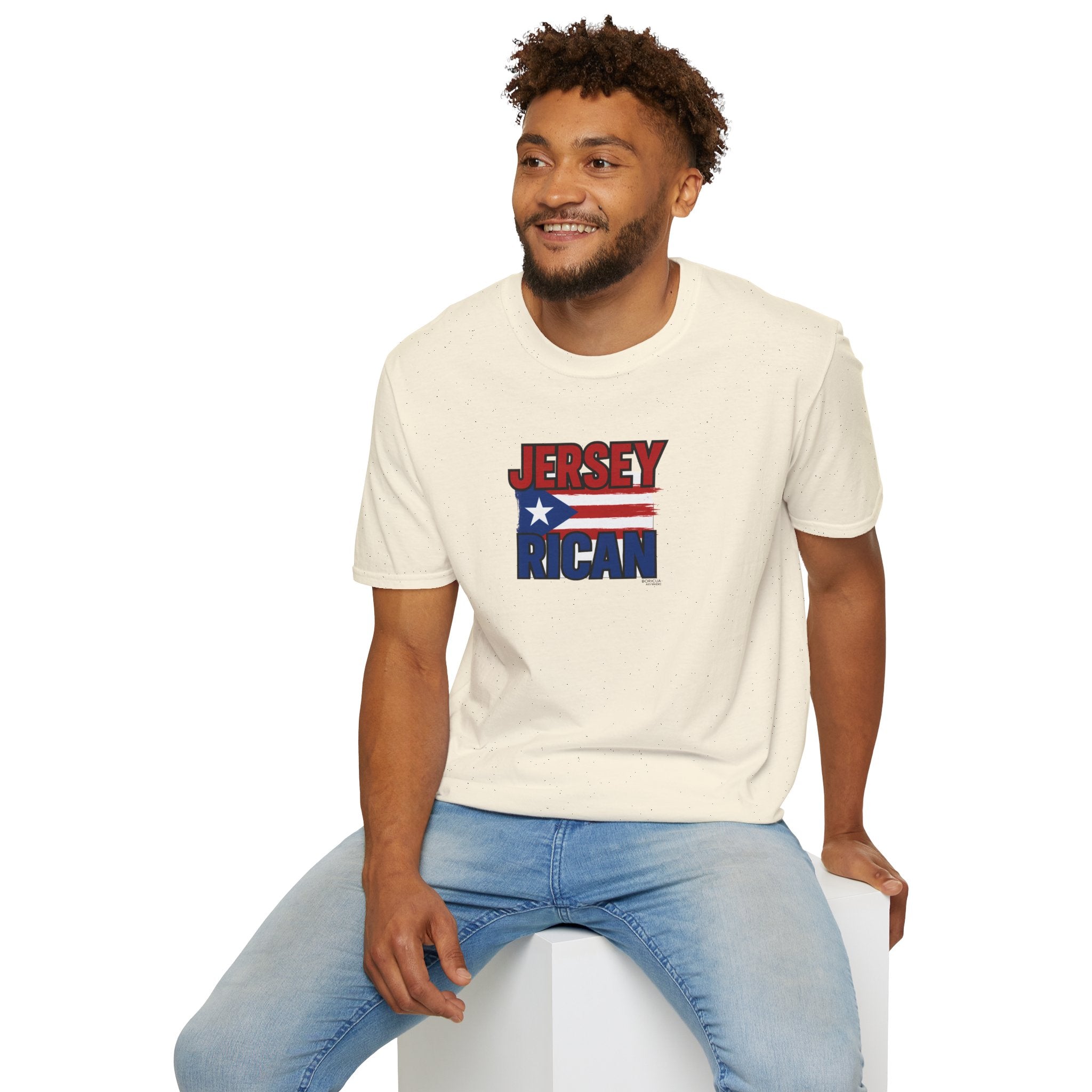 Jersey Rican T-Shirt – Puerto Rican Flag Graphic Tee for New Jersey Natives