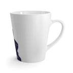 Latte Mug — Vintage Julia de Burgos on Pencil Illustration Coffee Cup