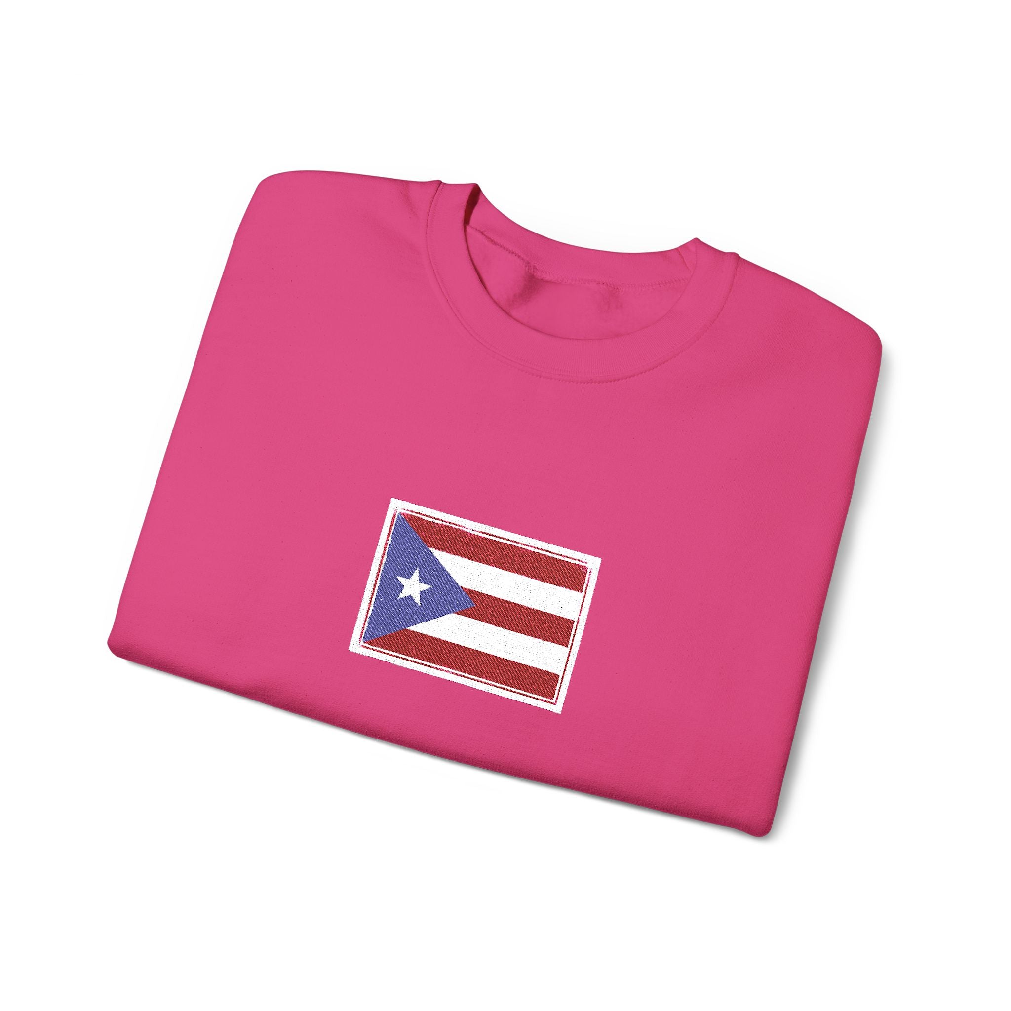 Puerto Rico Flag Graphic Crewneck Sweatshirt